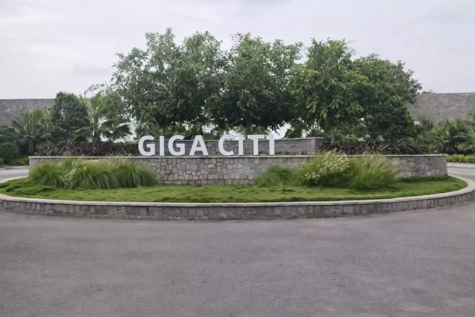 Grand entrance at Giga Citi residential project KLR Projects Hyderabad near ORR