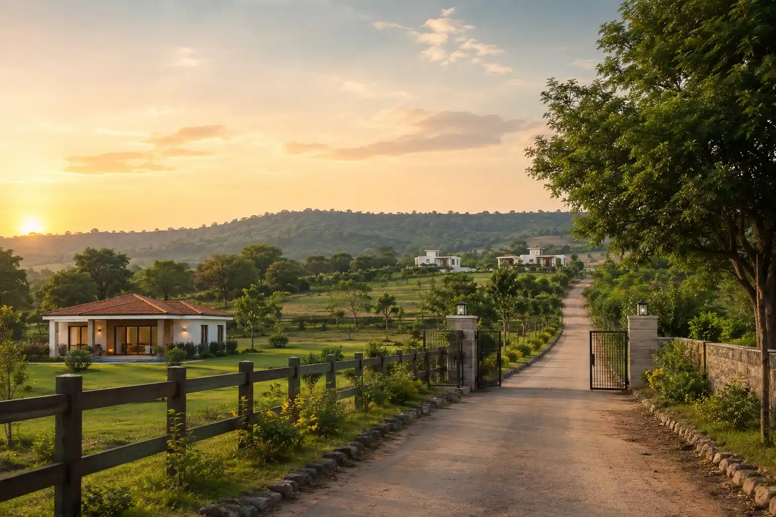 Nedunur farm plots and weekend villas near Hyderabad