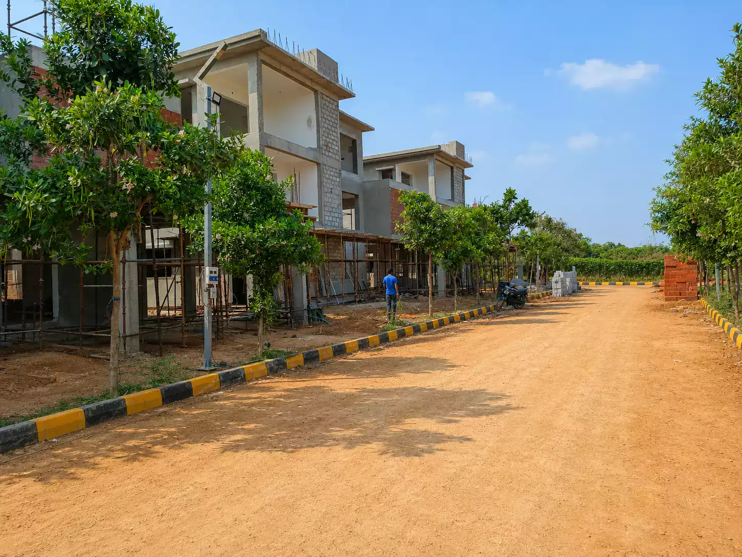 Premium gated community villa with modern elevation and landscaped garden in Fleetwood Sanghiguda by KLR Projects