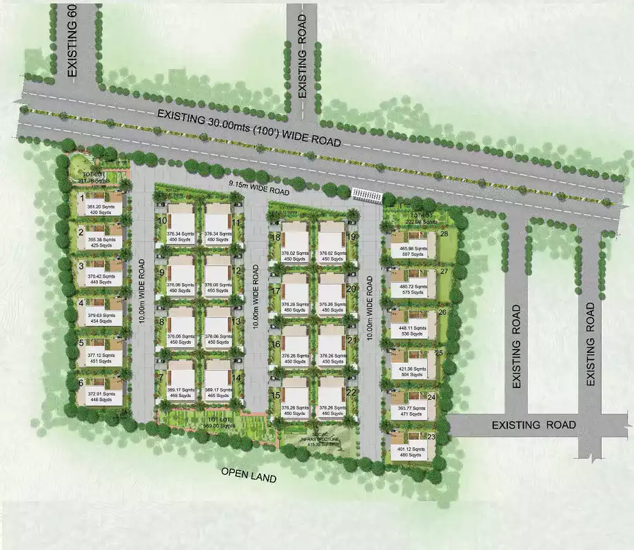 Fleetwood villas masterplan layout by KLR Projects